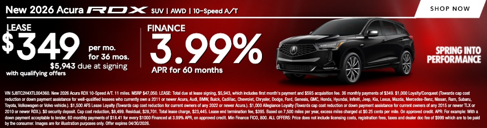 New Acura RDX for Sale | DCH Montclair Acura